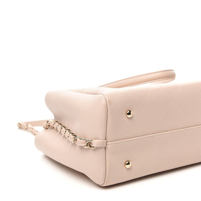 Chanel Bullskin Stitch Small Shopping Tote Light Pink 9 of 13
