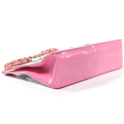 Chanel Vinyl CC Logo Tote Pink 4 of 8