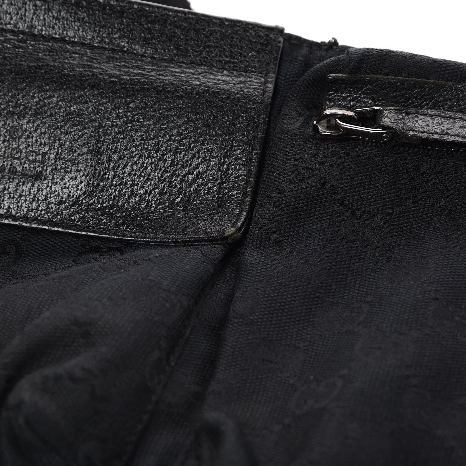 Gucci GG Monogram Double Pocket Belt Bag Black 9 of 18