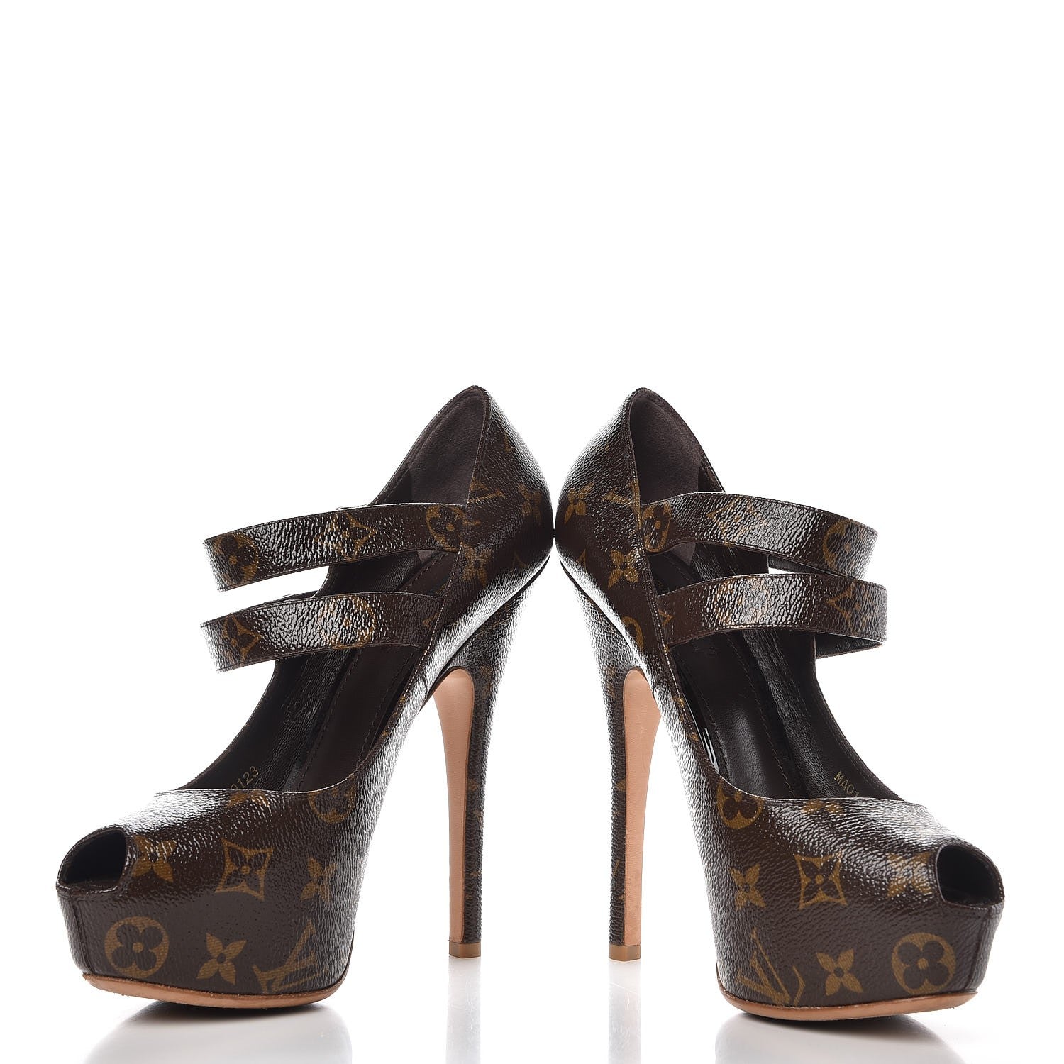 Louis Vuitton Patent Monogram Ritual Fetish Platform Pumps 40 5 of 13