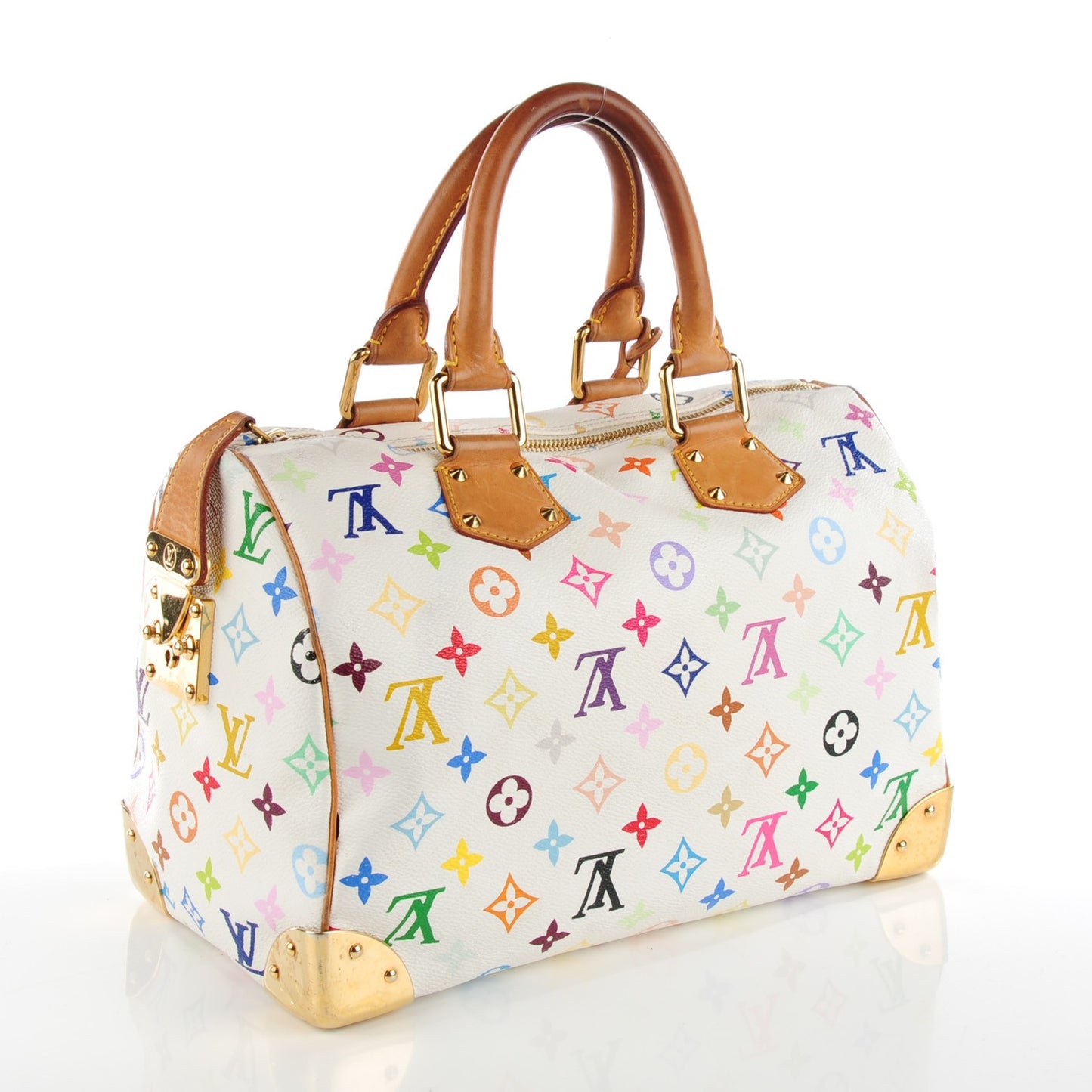 Monogram Multicolor Speedy 30 White