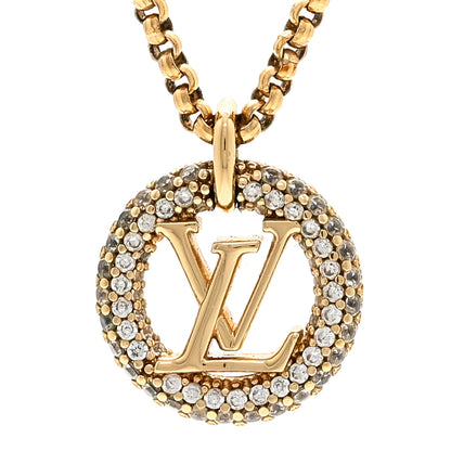 Louis Vuitton Metal Crystal Louise By Night Necklace 4 of 7