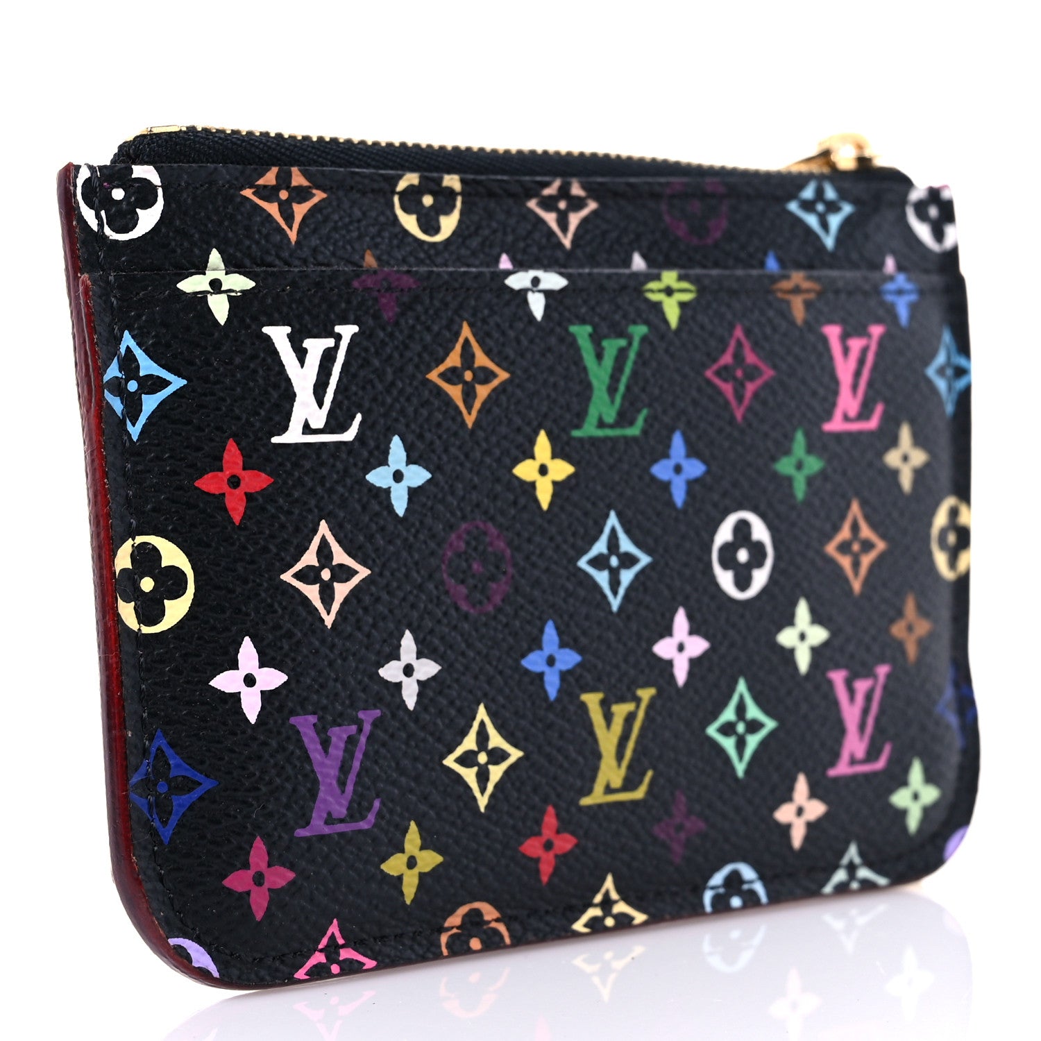 Louis Vuitton Monogram Multicolor Key Pouch Black Grenade 2 of 6