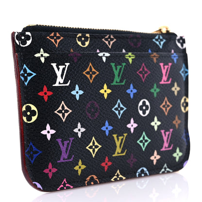 Louis Vuitton Monogram Multicolor Key Pouch Black Grenade 2 of 6