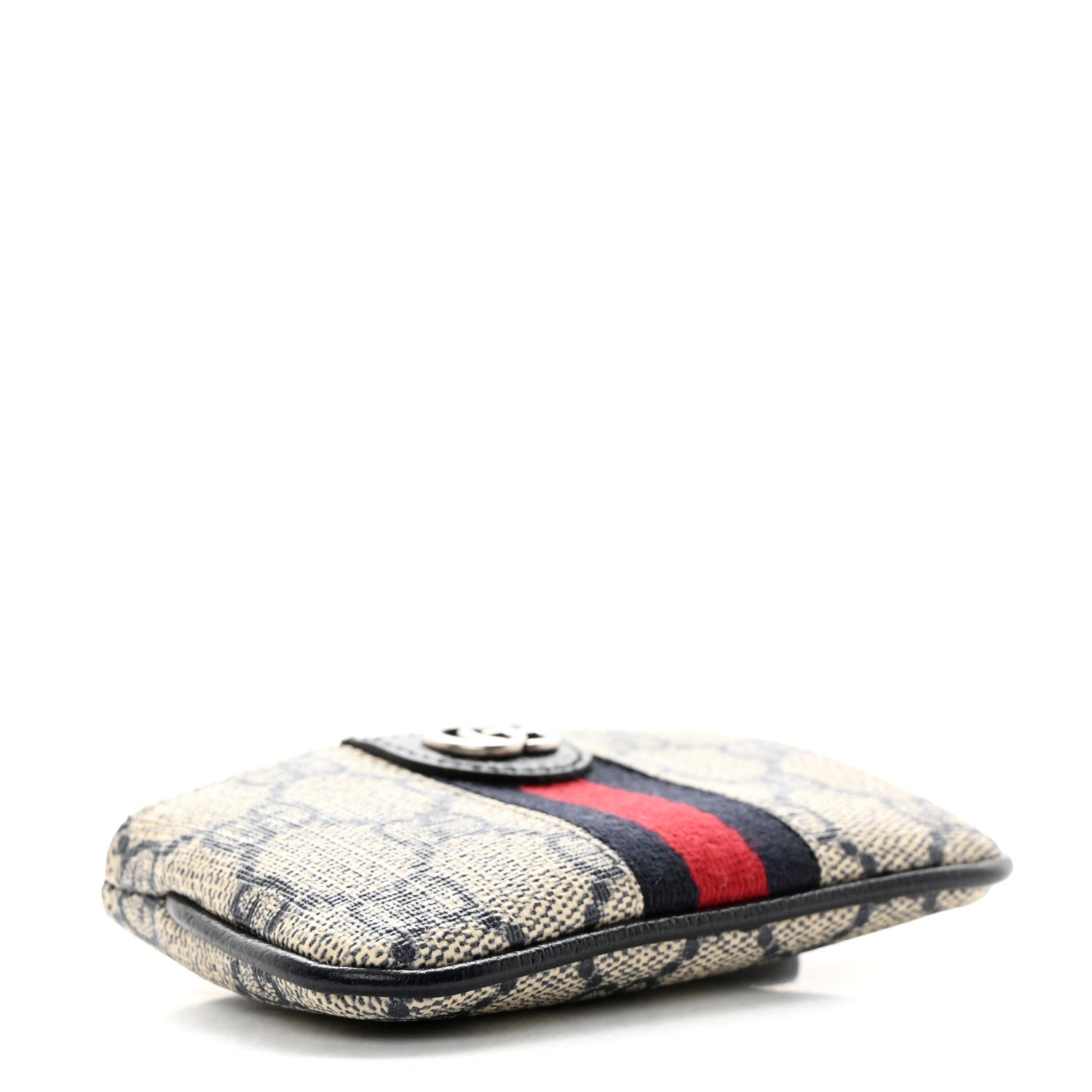 Gucci GG Supreme Monogram Web Ophidia Key Case Beige Blue 4 of 8