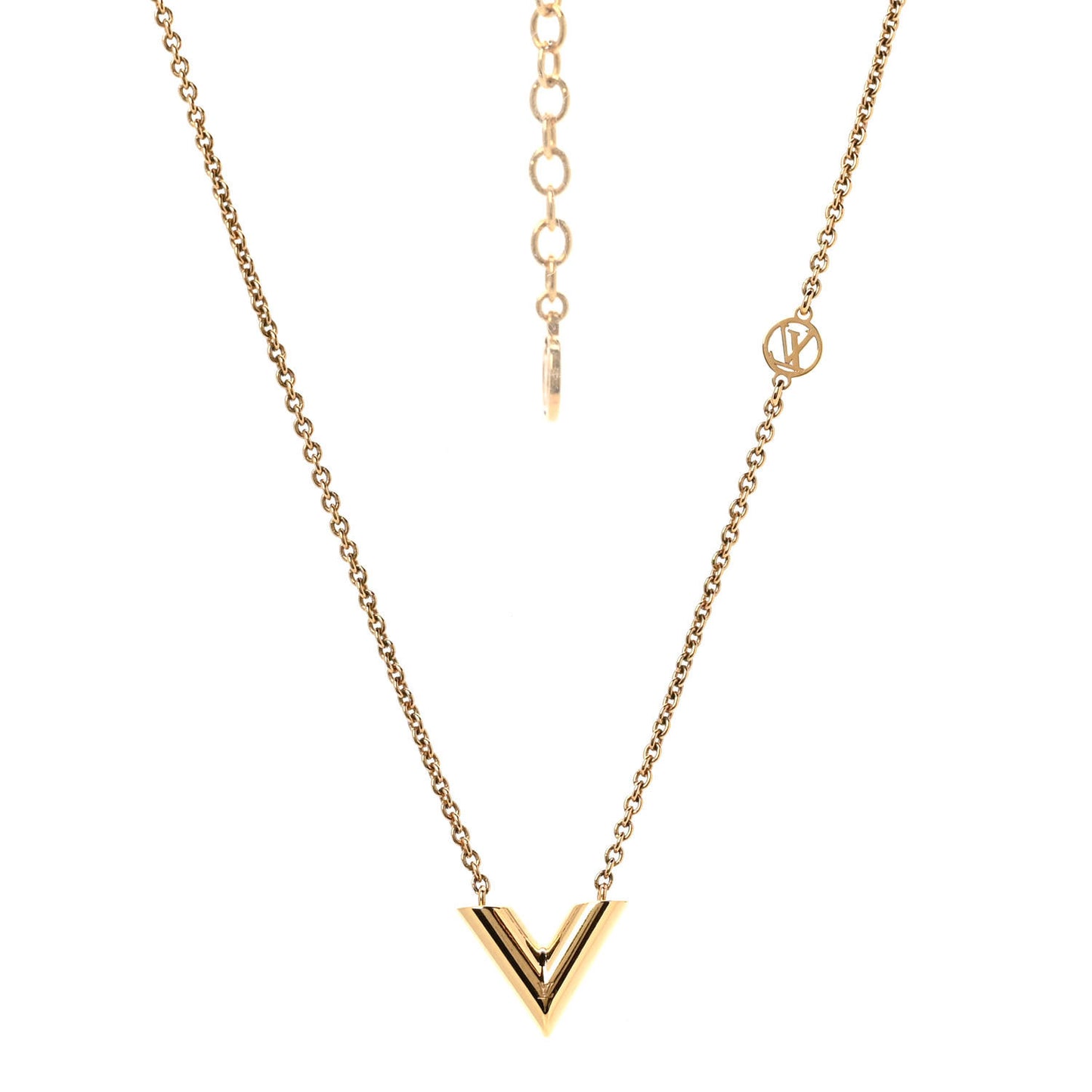 Essential V Necklace Gold