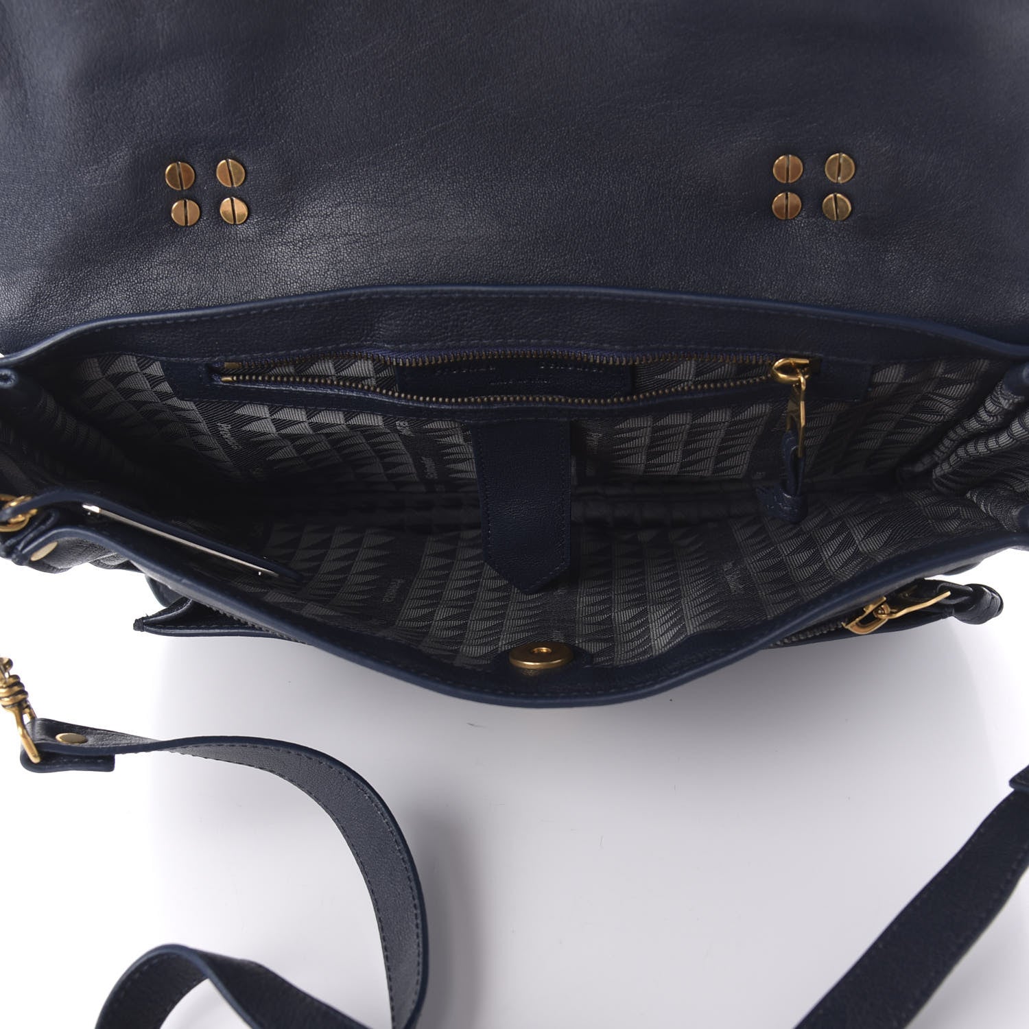 Proenza Schouler Lambskin Medium PS1 Satchel Midnight 6 of 10