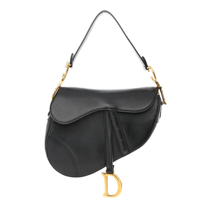 Christian Dior Calfskin Saddle Bag Black 1 of 11
