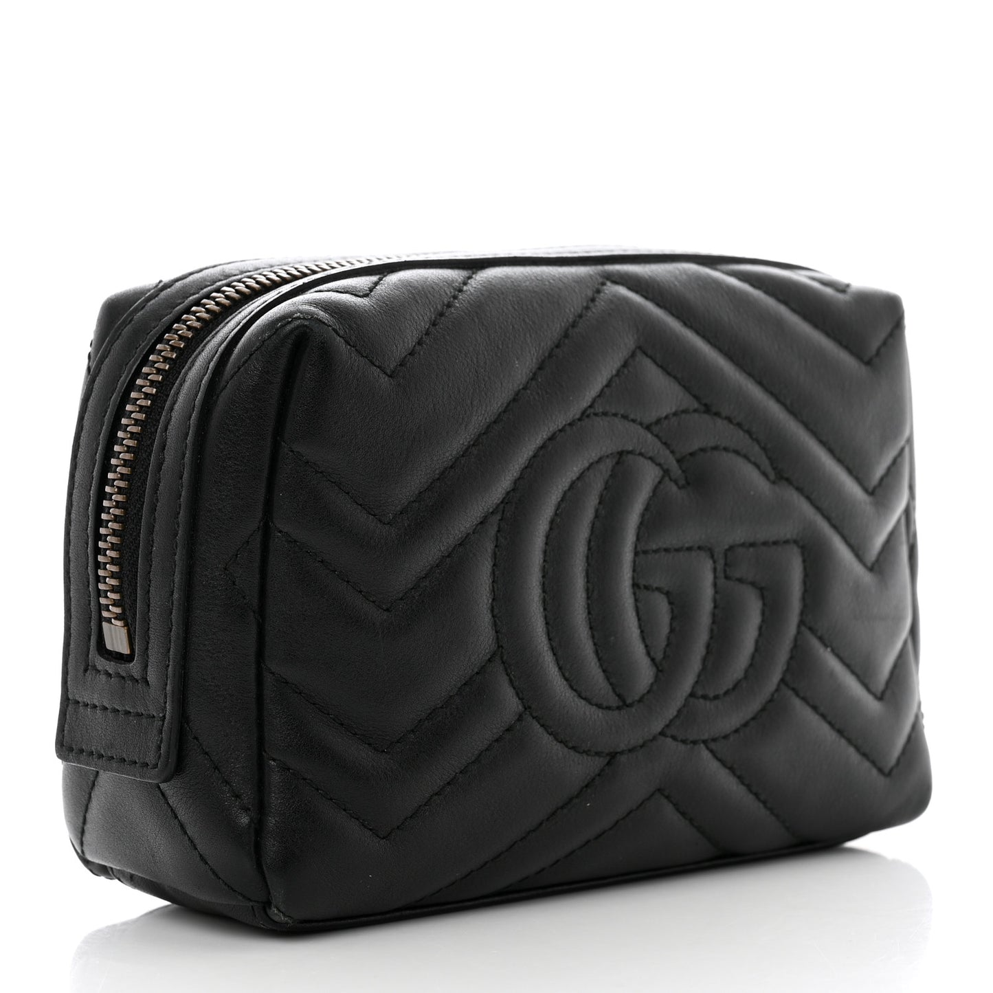 Calfskin Matelasse GG Marmont Cosmetic Case Black