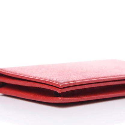 Gucci Textured Calfskin Medium Betty Chain Wallet Tabasco Red 8 of 11