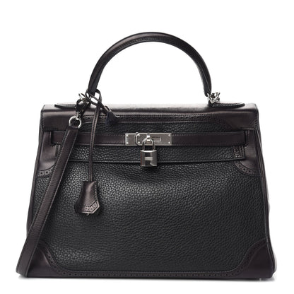 Hermes Taurillon Clemence Swift Ghillies Kelly 32 Black 1 of 14