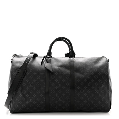 Louis Vuitton Monogram Eclipse Keepall Bandouliere 55 1 of 10