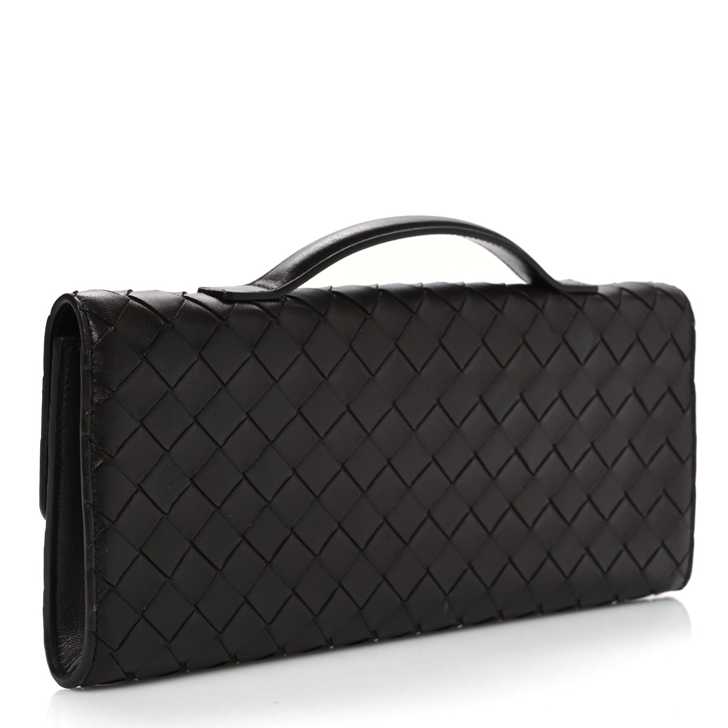 Bottega Veneta Nappa Intrecciato Long Andiamo Top Handle Clutch Fondant 3 of 9
