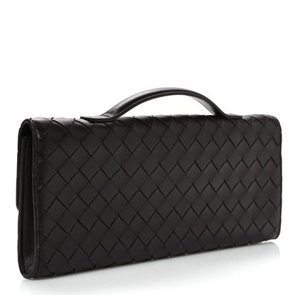 Bottega Veneta Nappa Intrecciato Long Andiamo Top Handle Clutch Fondant 3 of 9