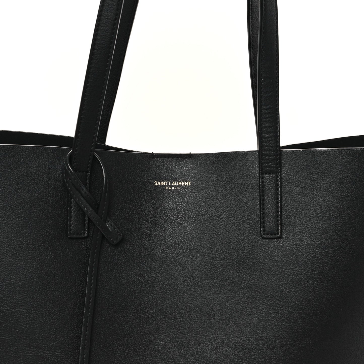 Calfskin Large Shopping Tote Black