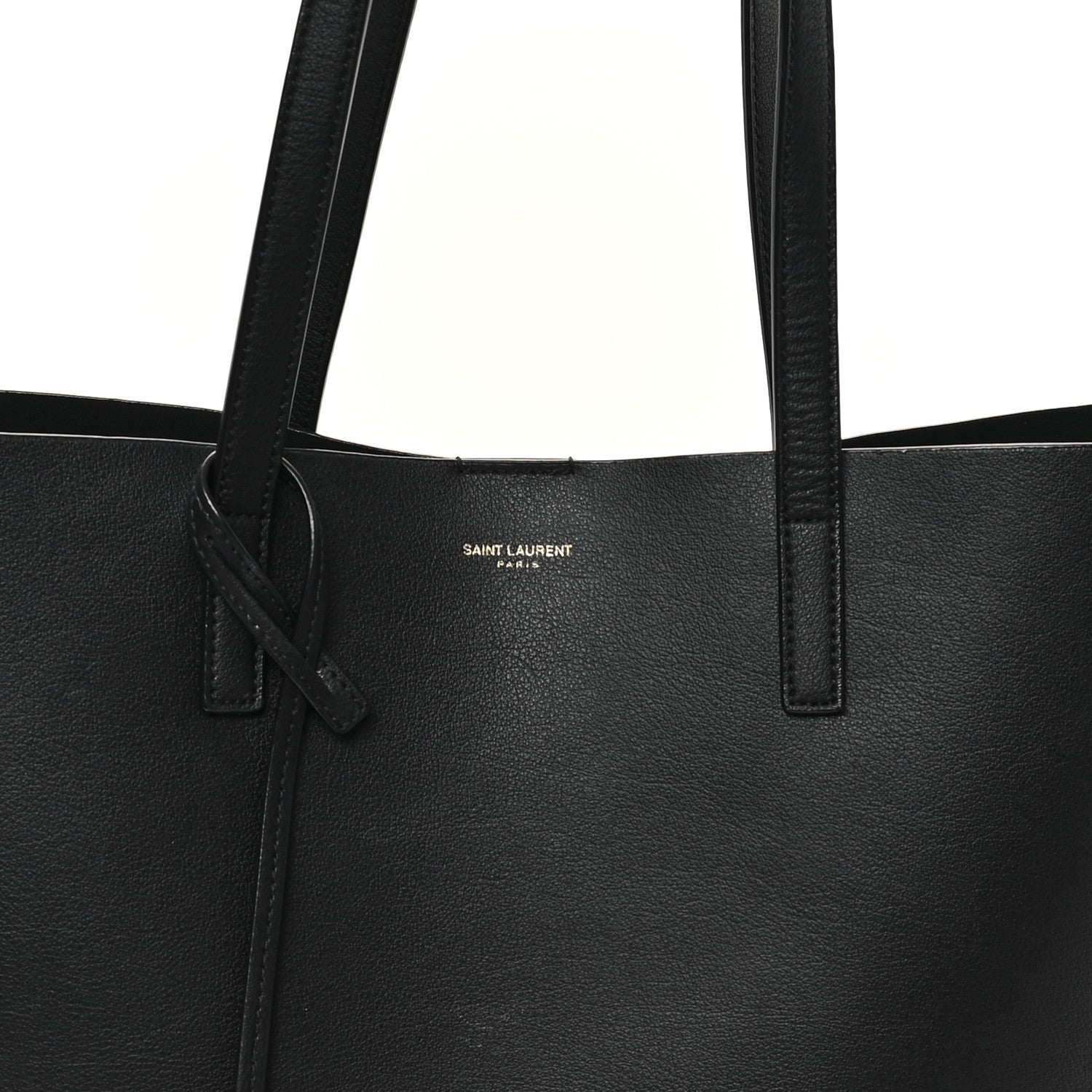 Saint Laurent Calfskin Large Shopping Tote Black 9 of 12