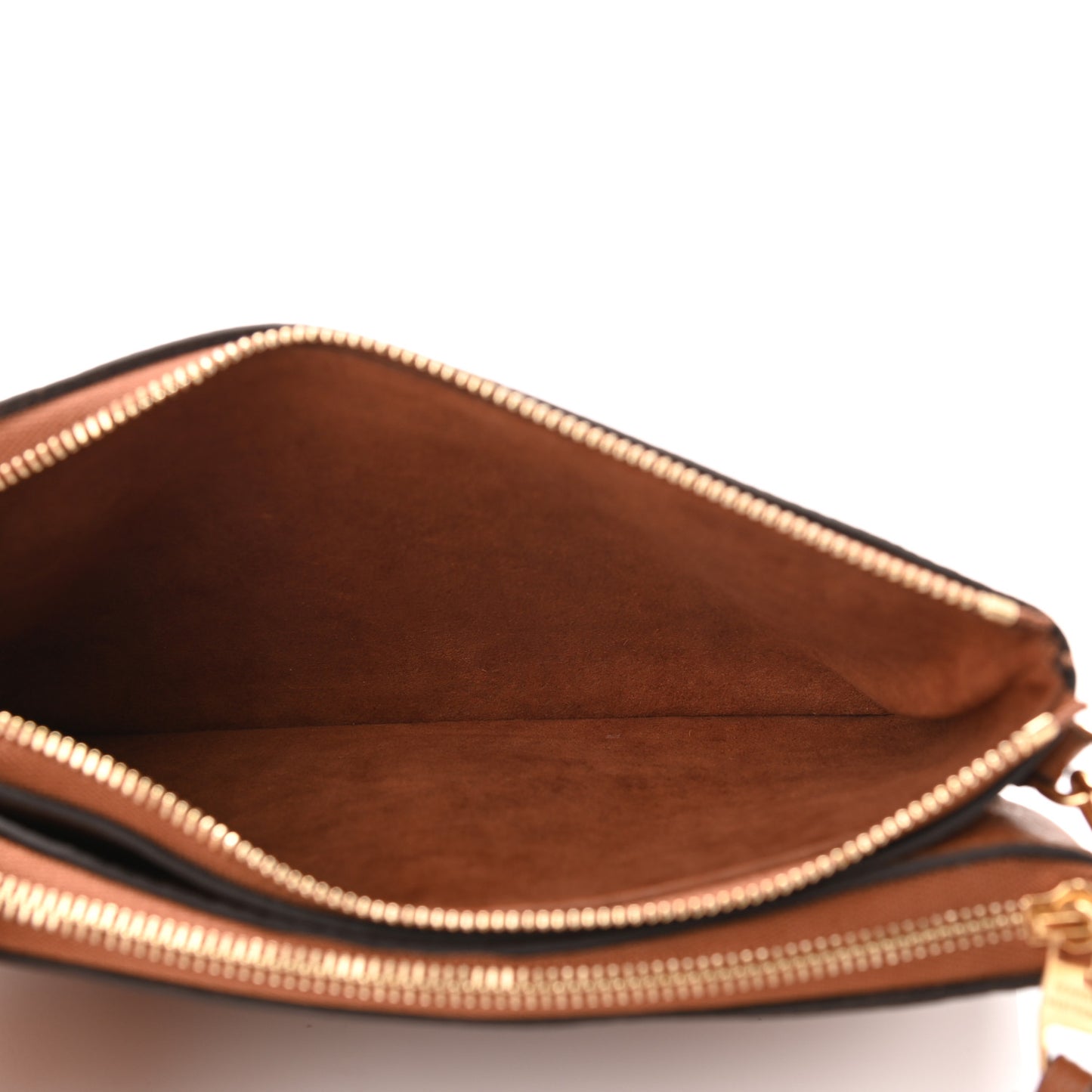 Empreinte Monogram Giant Double Zip Pochette Caramel