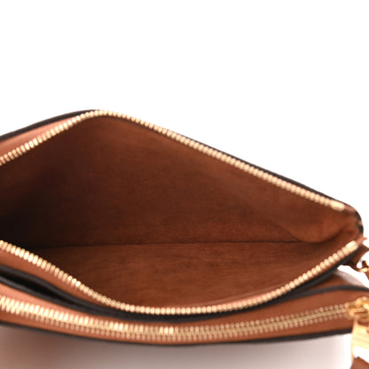 Louis Vuitton Empreinte Monogram Giant Double Zip Pochette Caramel 5 of 11