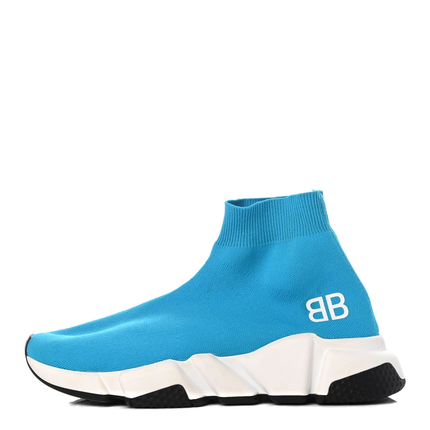 Nylon Knit Womens BB Speed Sneakers 36 Bleu Azur