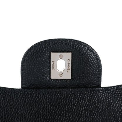 Chanel Caviar Quilted Jumbo Single Flap Black 6 of 10