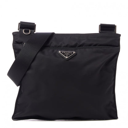 Prada Nylon Vela Flat Messenger Bag Black 1 of 10