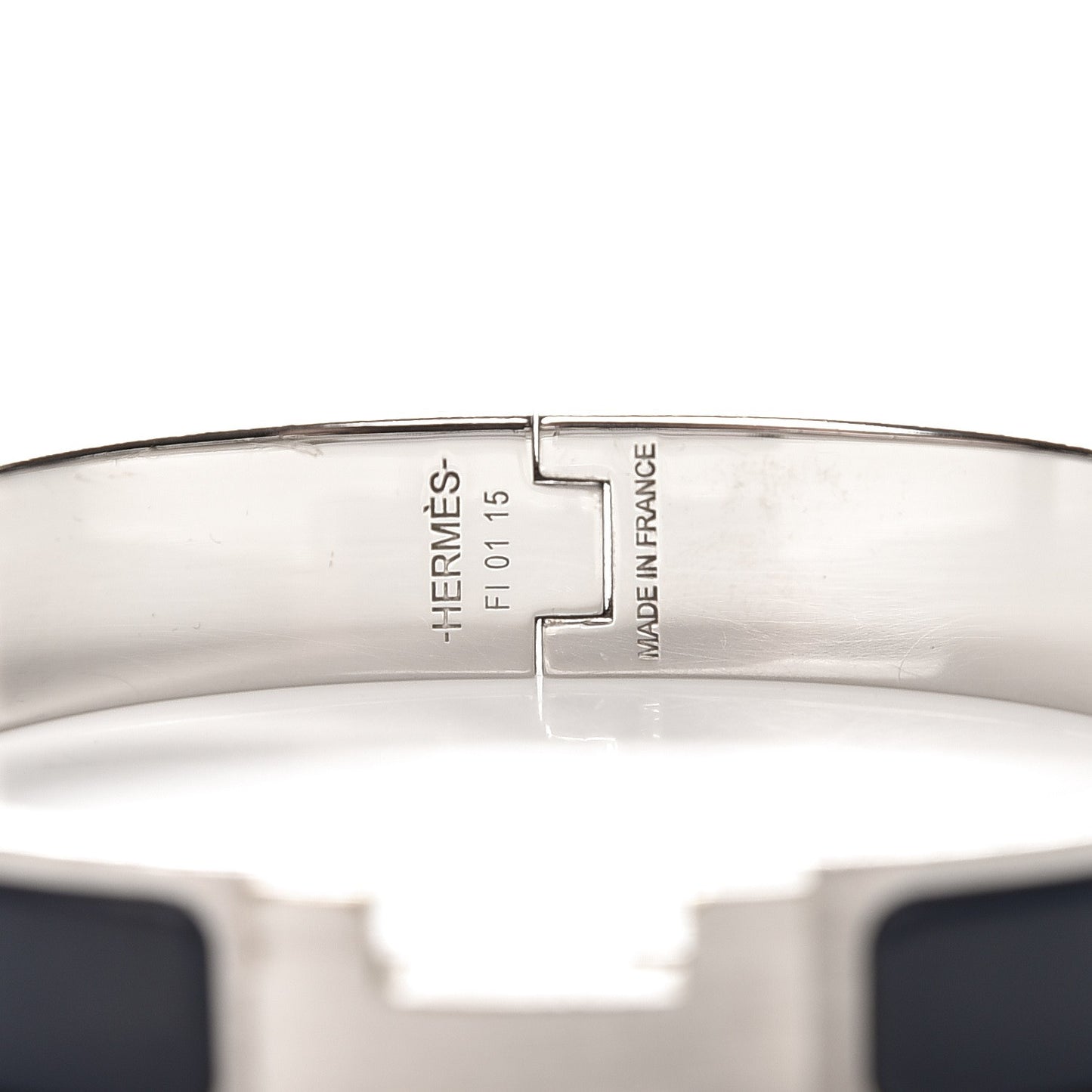 Matte Enamel Narrow Clic Clac HH Bracelet GM Bleu Nuit