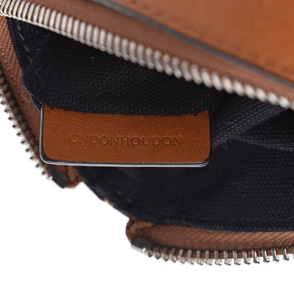 Burberry Mega Check Peyton Crossbody Clutch Bag Saddle Brown 9 of 12