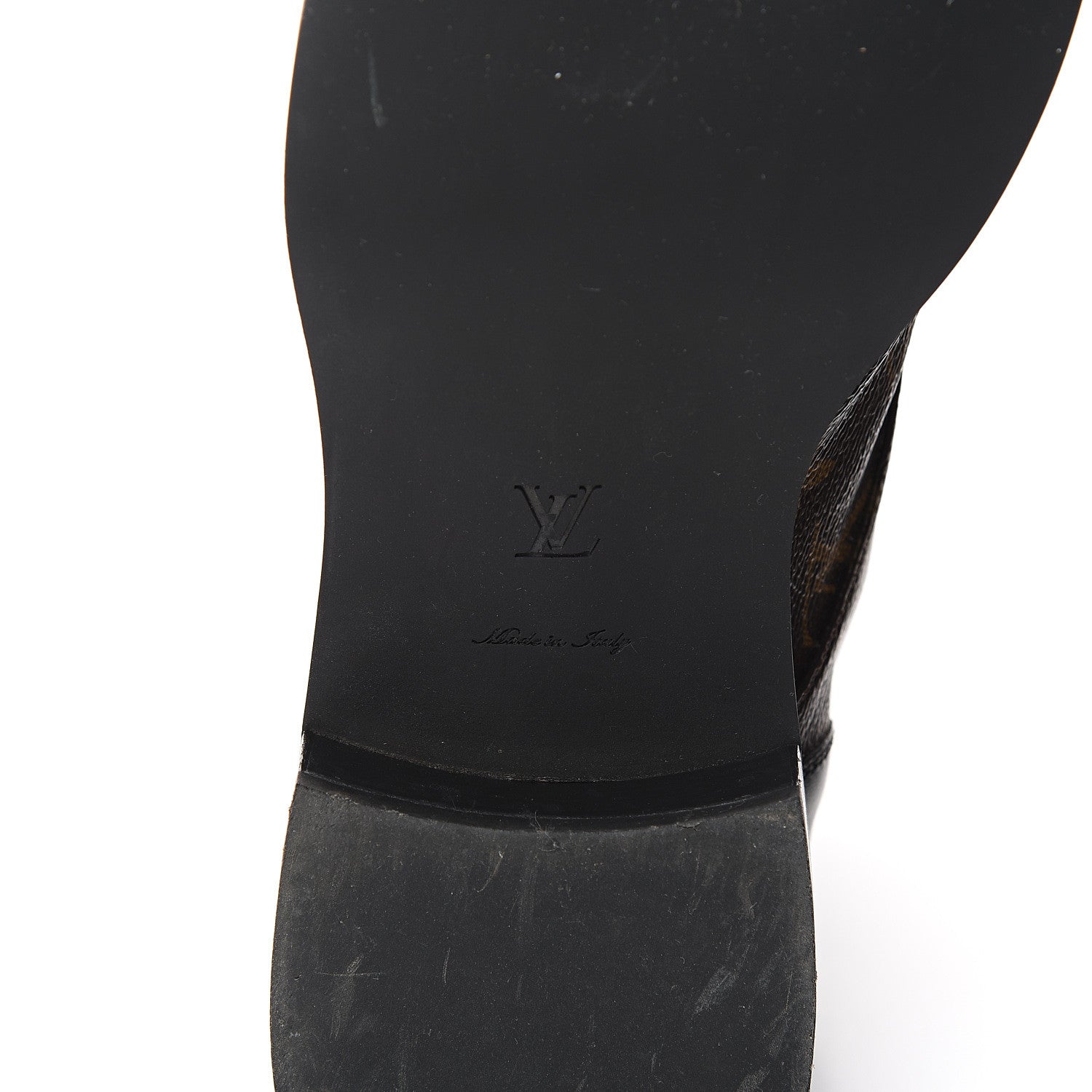Louis Vuitton Calfskin Monogram Wonderland Flat Ranger Boots 41 Black 6 of 10