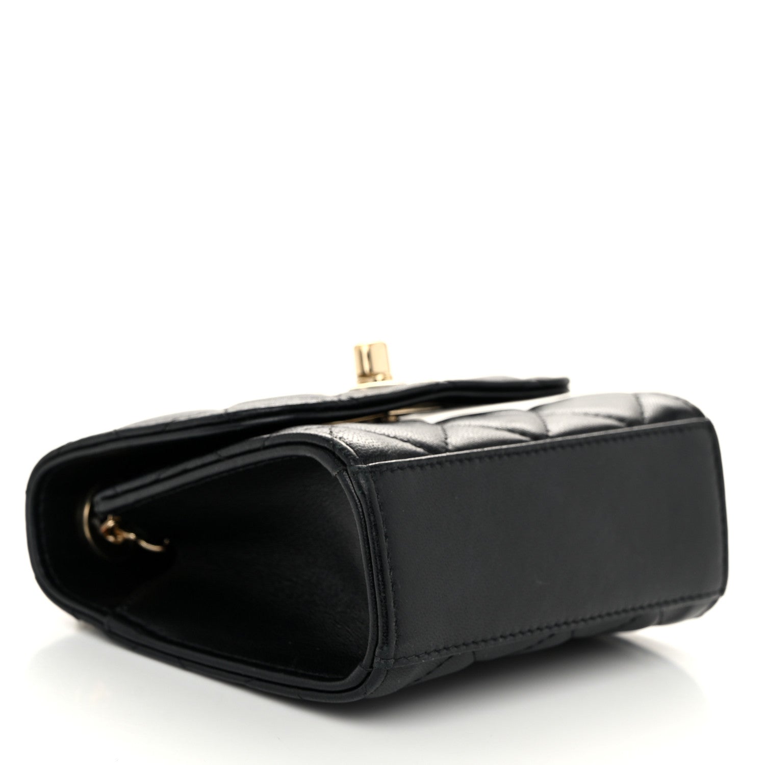 Chanel Lambskin Quilted Mini Trendy CC Chain Wallet Black 4 of 11