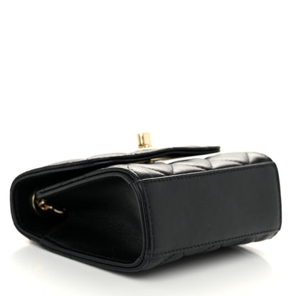 Chanel Lambskin Quilted Mini Trendy CC Chain Wallet Black 4 of 11