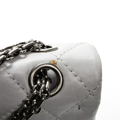 Chanel Aged Calfskin 50th Anniversary 2.55 Reissue 226 White 7 of 9