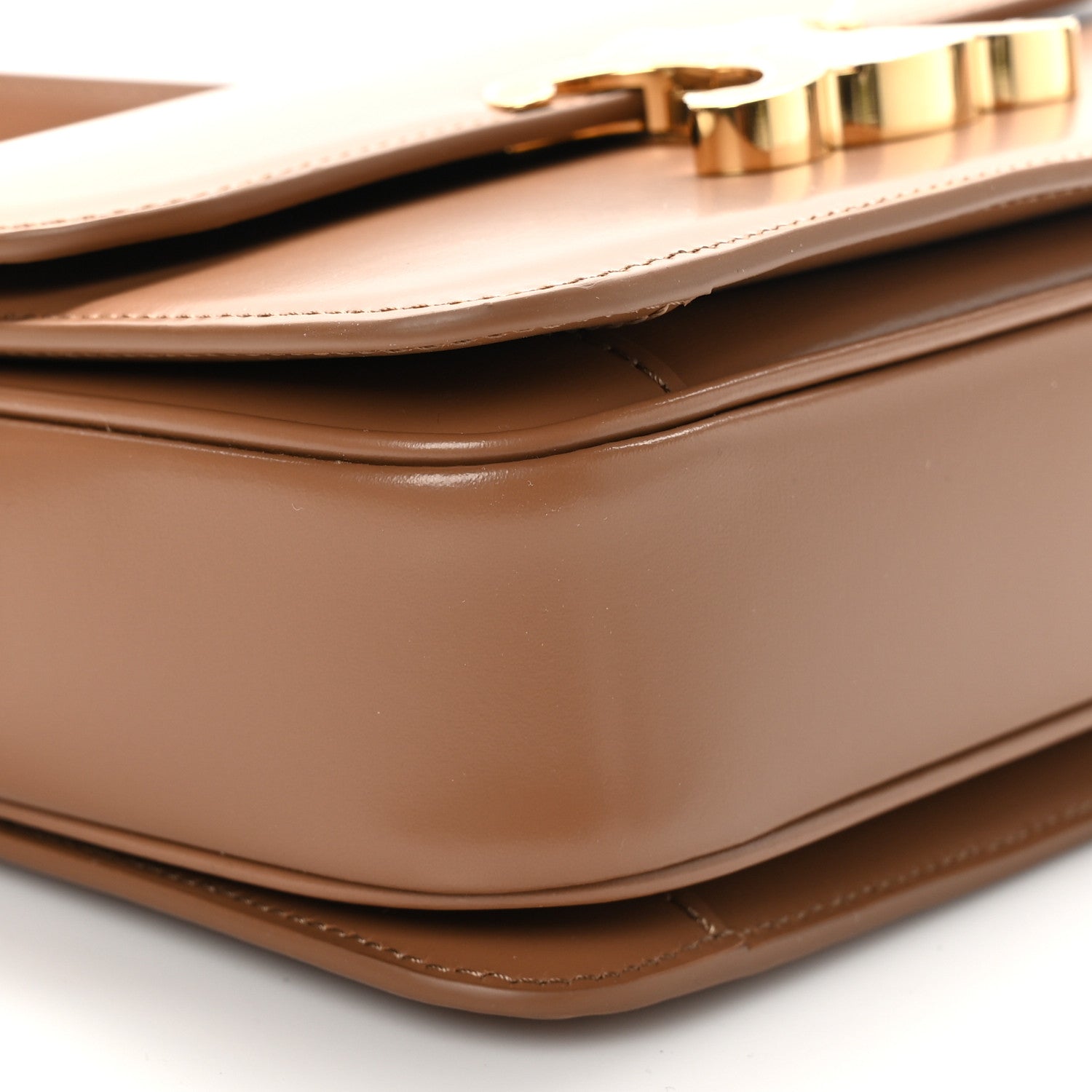 Celine Shiny Calfskin Teen Triomphe Bronze 8 of 9