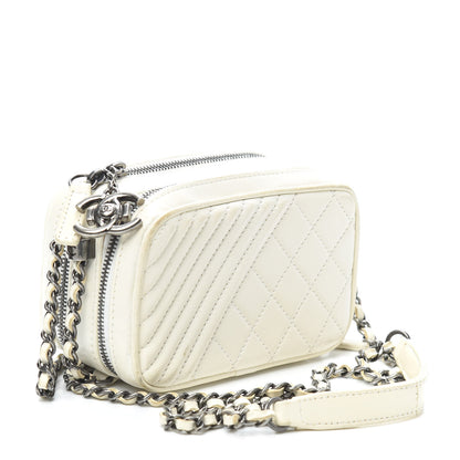 Chanel Lambskin Quilted Mini Coco Boy Camera Bag White 3 of 11