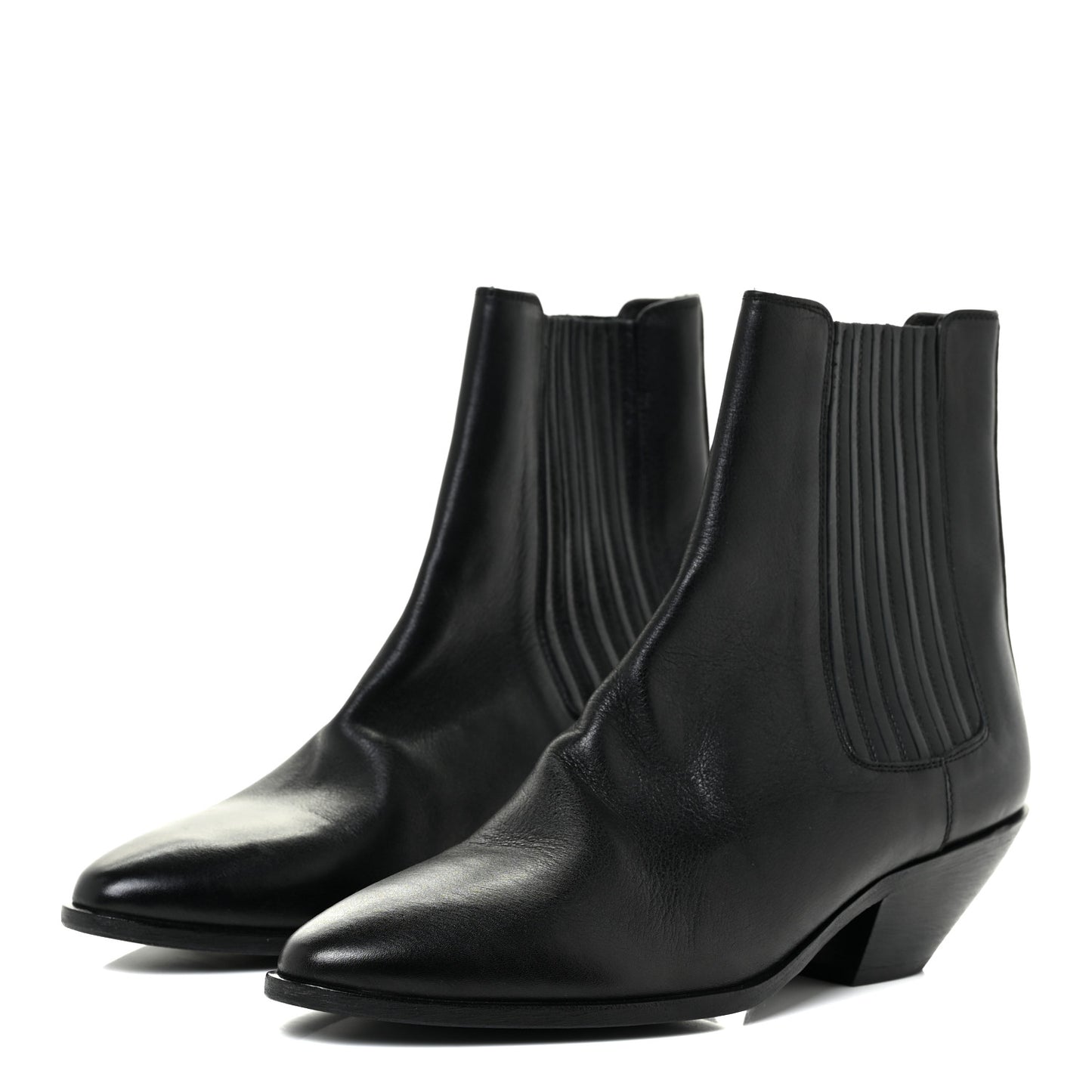 Calfskin Brit Souple Ankle Boots 39 Black