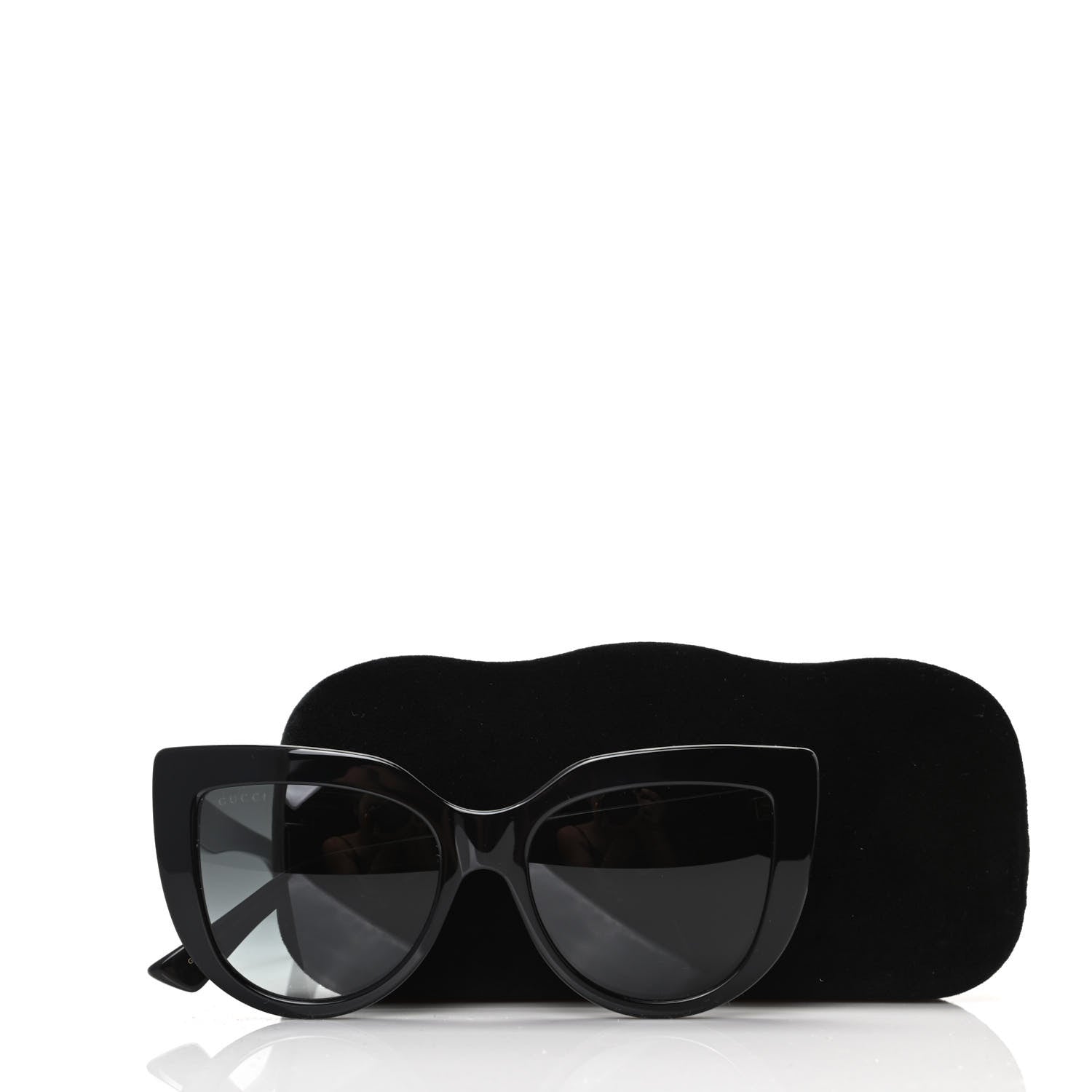 Gucci Cat Eye Sunglasses GG0164S Black 8 of 8