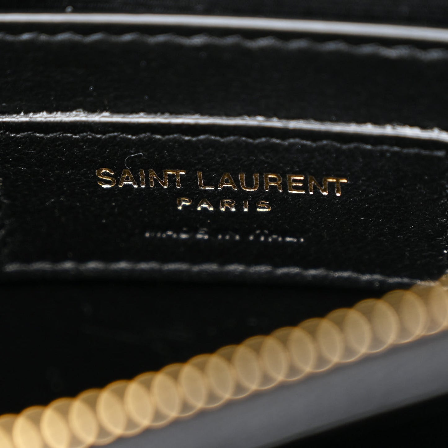 Calfskin Y Quilted Monogram Small Loulou Chain Satchel Black