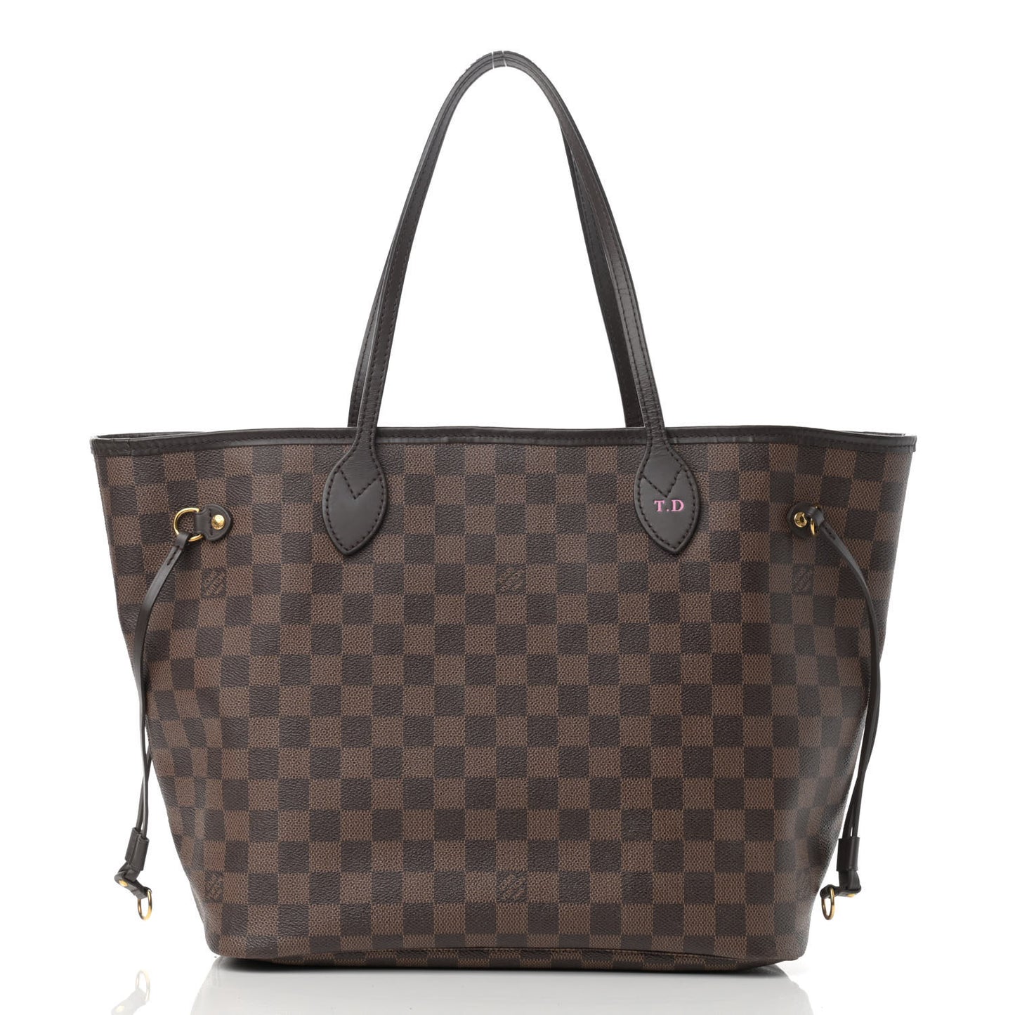 Damier Ebene Neo Neverfull MM Rose Ballerine