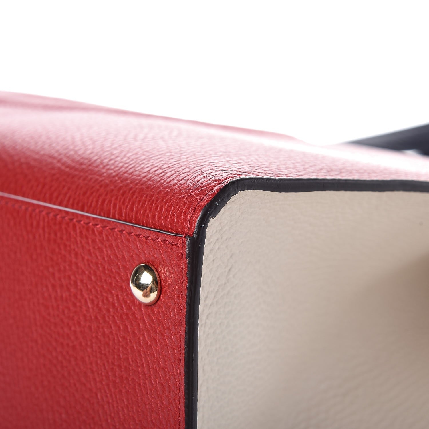 Gucci Dollar Calfskin Large Soho Top Handle Satchel Hibiscus Red Mystic White Blue 10 of 10