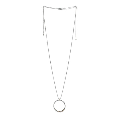 David Yurman Sterling Silver 18K Yellow Gold Diamond Helena Necklace 2 of 4