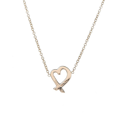 Tiffany 18K Yellow Gold Mini Paloma Picasso Loving Heart Pendant Necklace 5 of 7