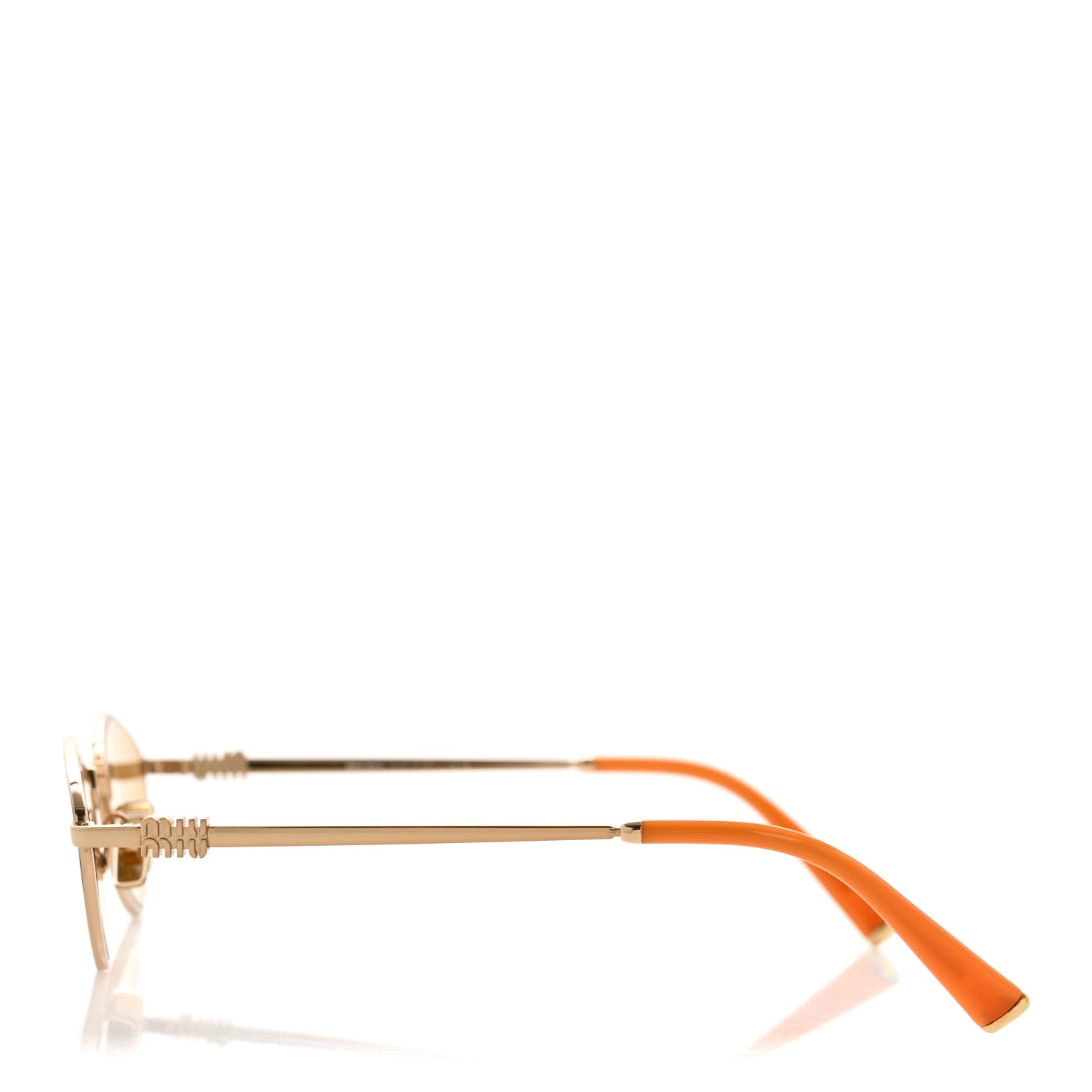 Miu Miu Metal Oval Sunglasses SMU56Z Orange 3 of 9