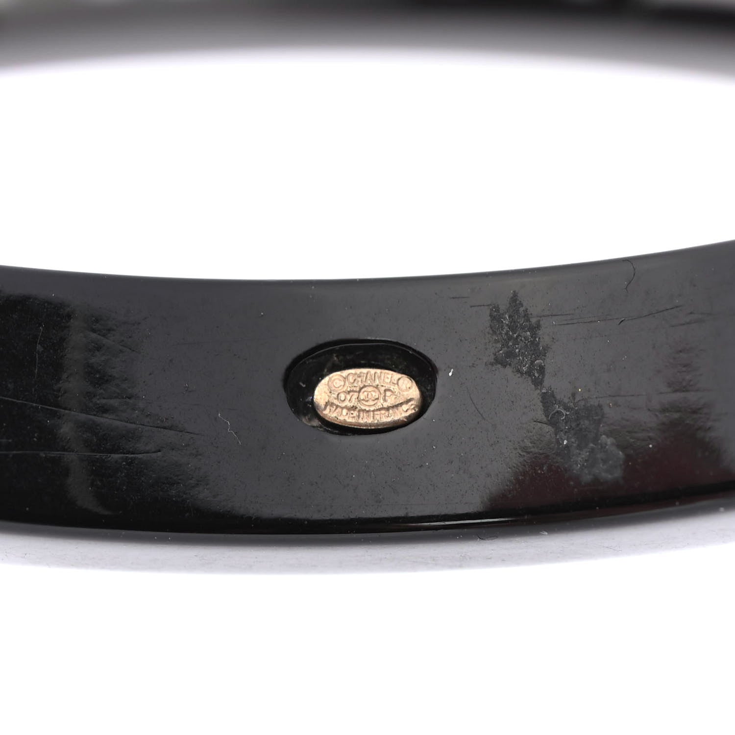 Chanel Resin Coco Bangle Black 4 of 4