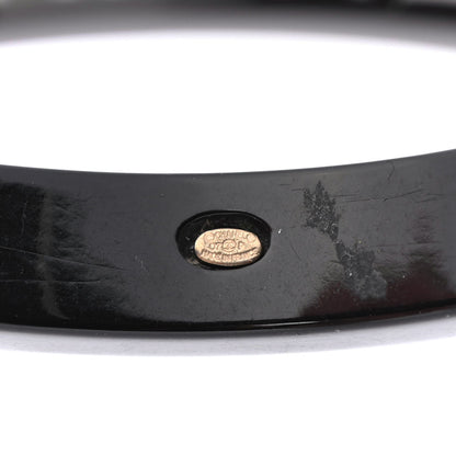 Chanel Resin Coco Bangle Black 4 of 4