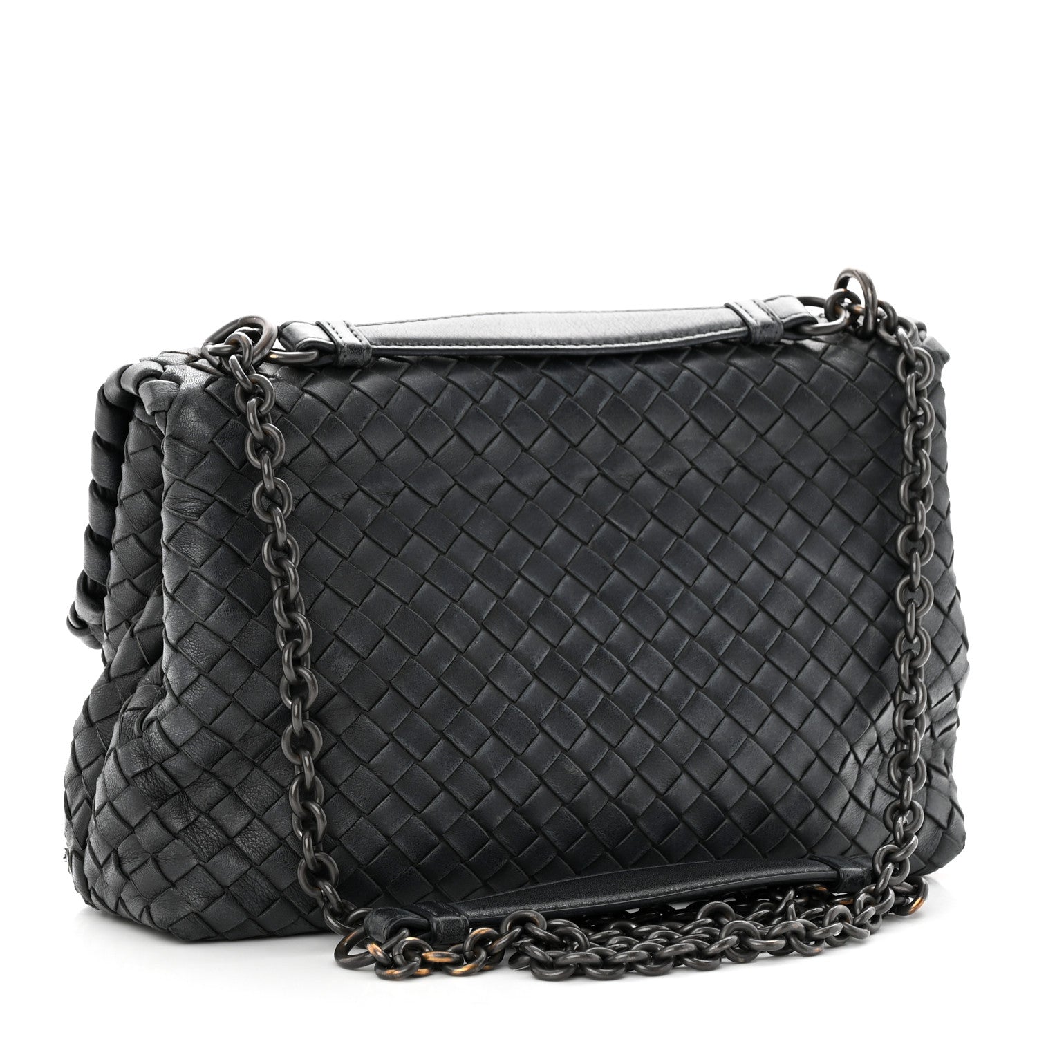 Bottega Veneta Nappa Intrecciato Small Olimpia Bag Black 3 of 23