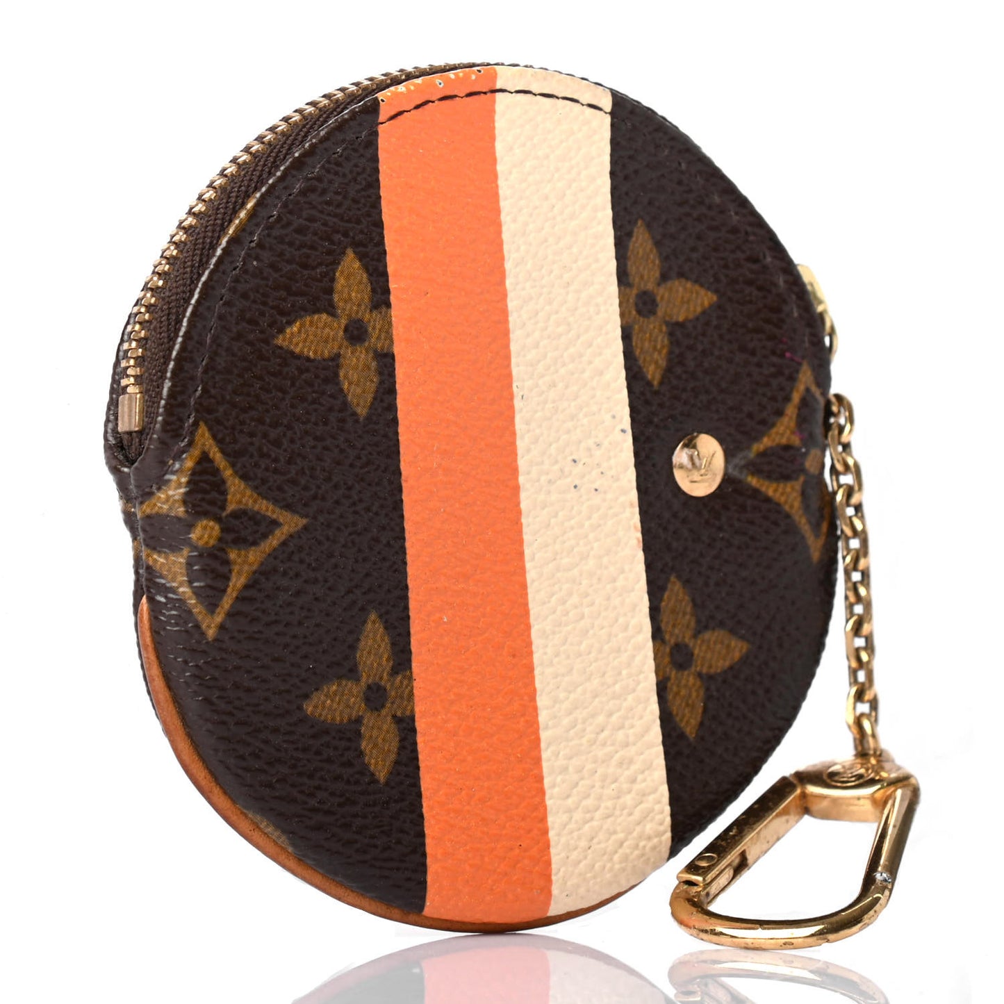 Monogram Groom Round Coin Purse