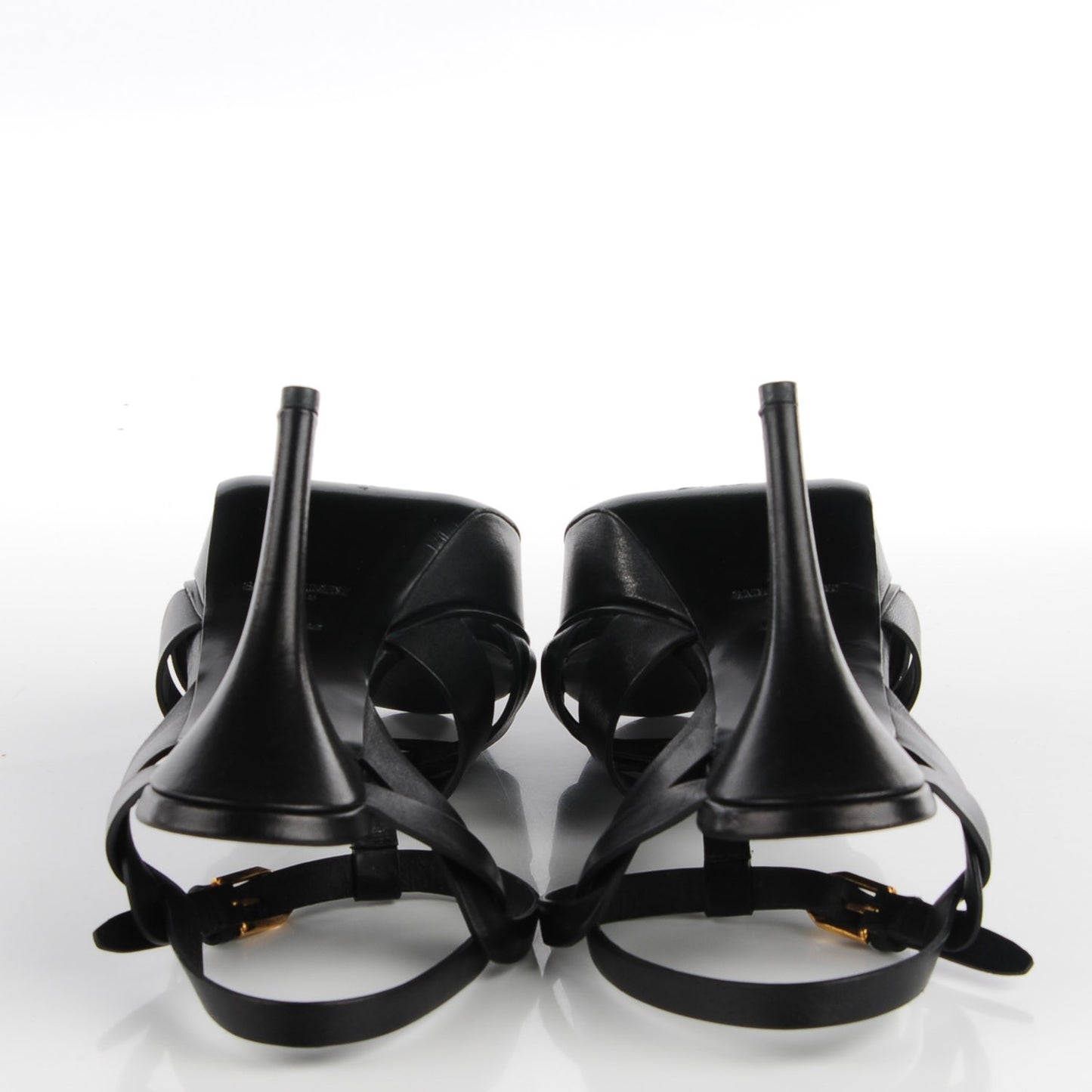 Calfskin Tribute 75 Platform Sandals 39 Black