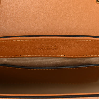 Chloe Calfskin Crocodile Embossed Mini C Double Carry Autumnal Brown 6 of 14