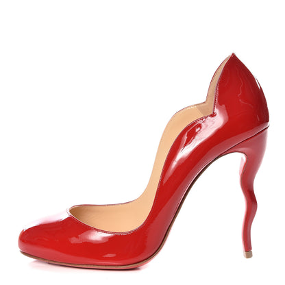 Christian Louboutin Patent Wawy Dolly 100 Pumps 39 Red 1 of 10