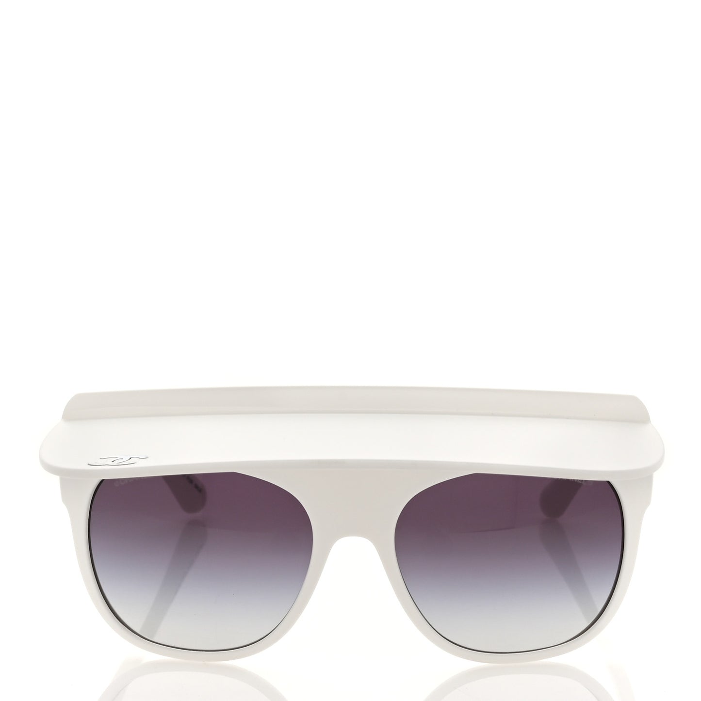 Acetate Visor Sunglasses 71046 White