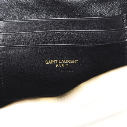 Saint Laurent Grain De Poudre Matelasse Monogram Mini Lou Camera Bag Crema Soft 6 of 9